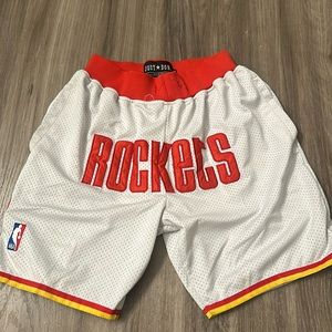 Men’s Just Don Rockets Basketball Shorts